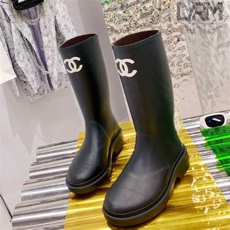 chanel high boots 2021|chanel rain boots size 36.5.